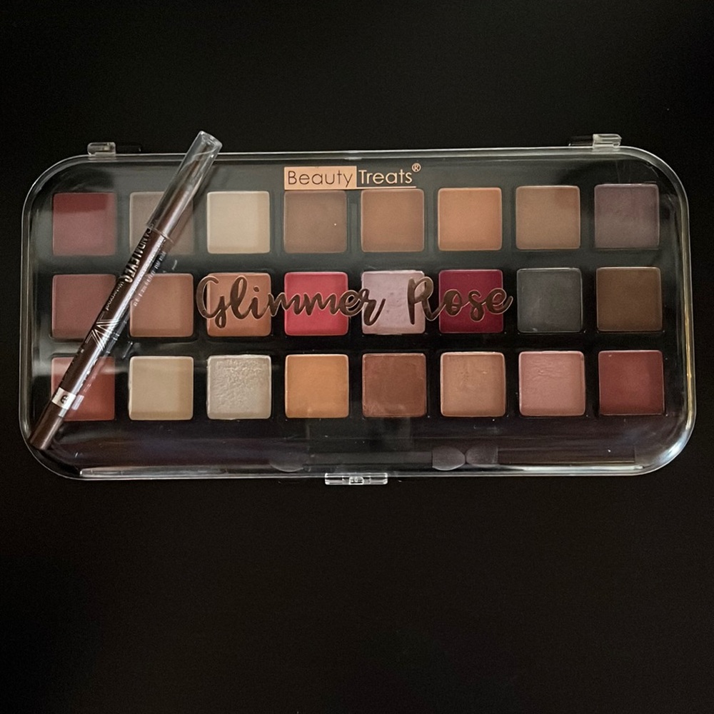Beauty Treats Glimmer Rose Eyeshadows & Eyeliner